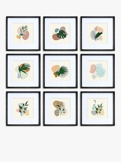 nielsen Gallery Square Photo Frame Set, 9 Photo, 8 x 8" (20 x 20cm), Black - view 2, Black