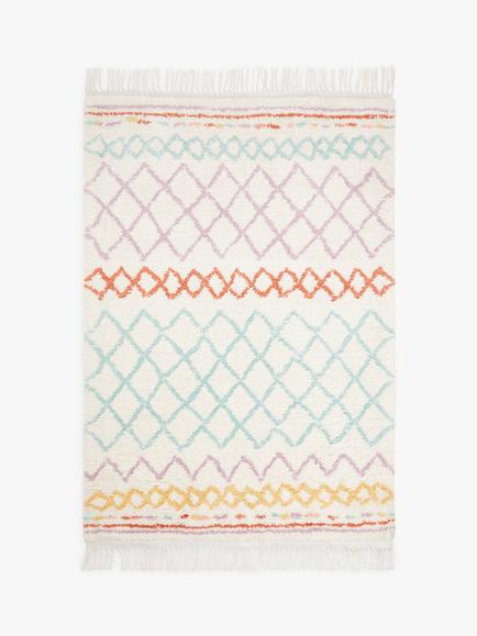John Lewis Colourful Berber Rug, 120 x 180cm, Multi