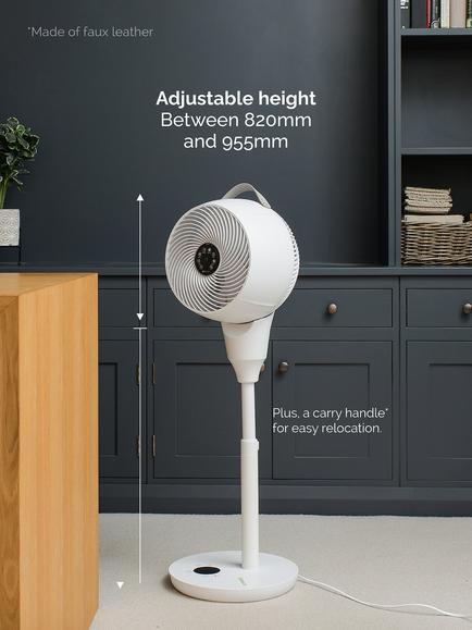 Meaco 1056P Pedestal Air Circulator Fan - view 2, White