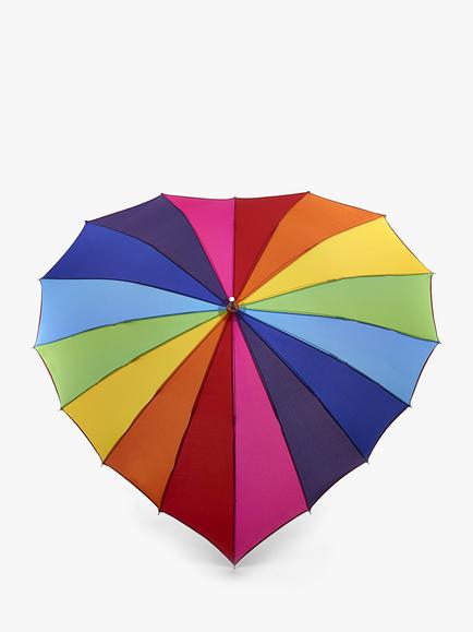 Fulton Rainbow Heart Umbrella, Multi, Multi