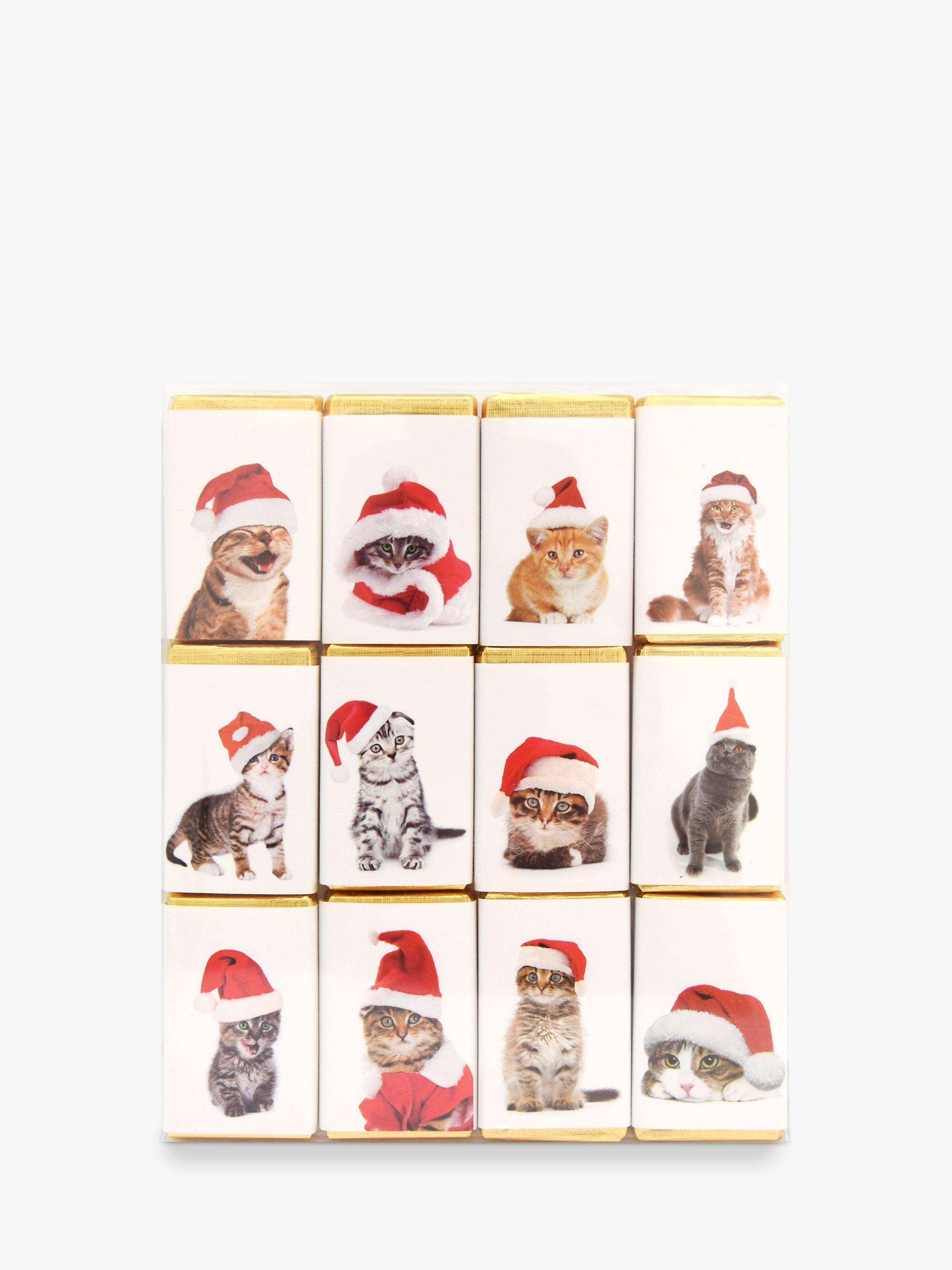 House of Dorchester Cats in Christmas Hats Chocolate Slims, 120g