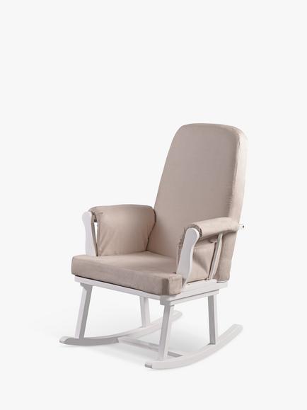 Kub Haldon Nursing Rocking Chair, White/Cream