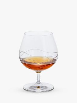 Dartington Crystal Twilight Stemmed Brandy Glass, Set of 2, 400ml, Clear, Clear