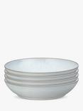 Denby White Speckle Stoneware Pasta Bowls, Set of 4, 22cm, White