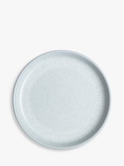 Denby White Speckle Stoneware Medium Coupe Plates, Set of 4, 21cm, White - view 2, White