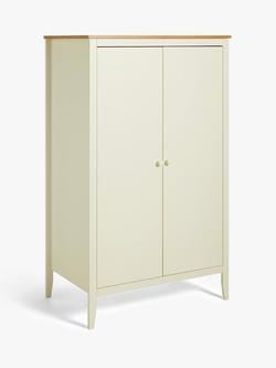 John Lewis Avery Double Wardrobe, Natural/Cream, Cream/Natural