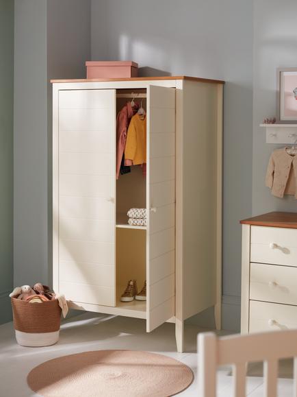John Lewis Avery Double Wardrobe, Natural/Cream - view 2, Cream/Natural