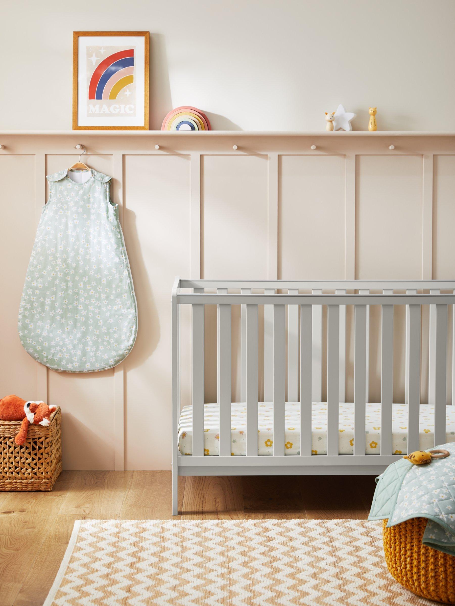 John Lewis ANYDAY Elementary Cotbed Grey