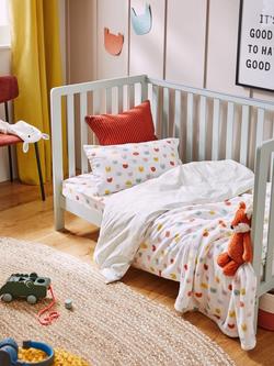 John Lewis Elementary Cotbed - view 2, Misty Green