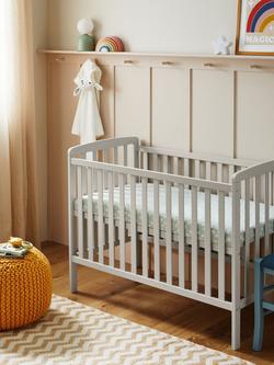 John Lewis Elementary Cot - view 2, Grey