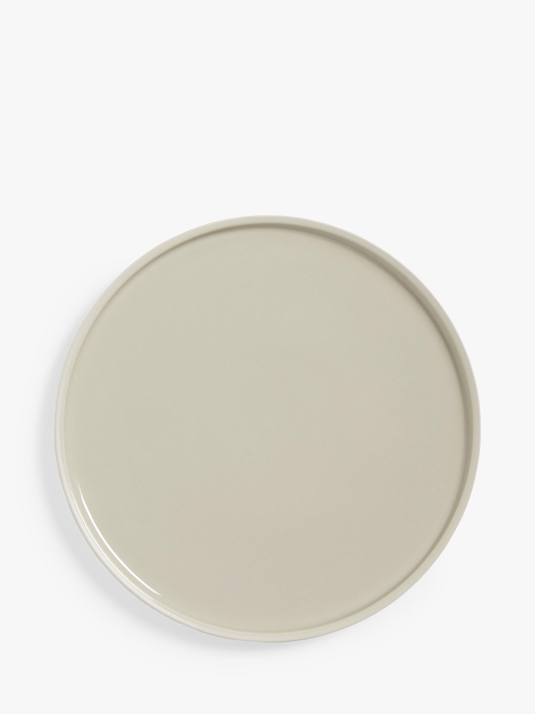 John Lewis + Swoon Roche Stoneware Side Plate, 21cm, Grey