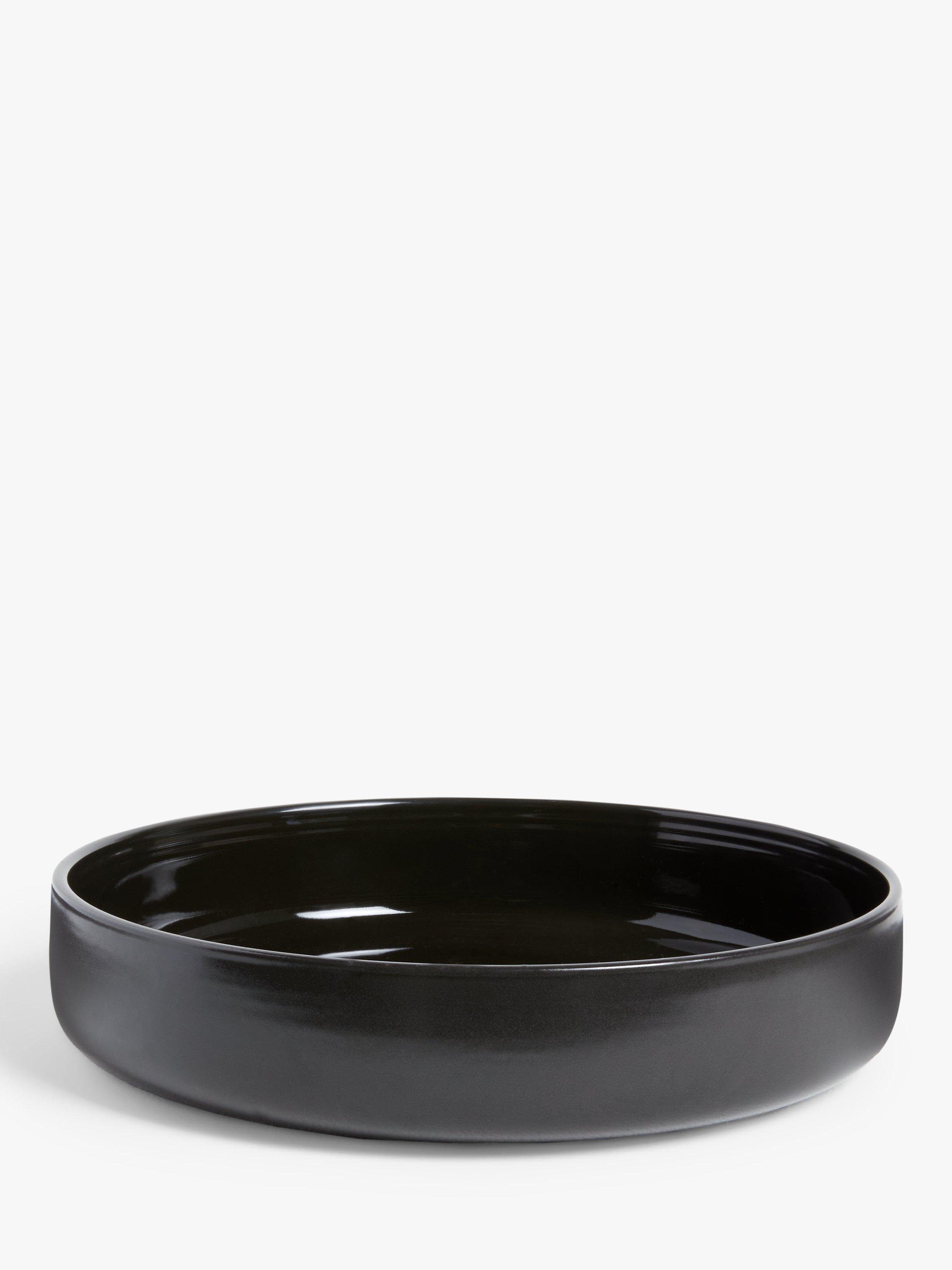 John Lewis + Swoon Roche Stoneware Serving Bowl, 27.8cm, Charcoal