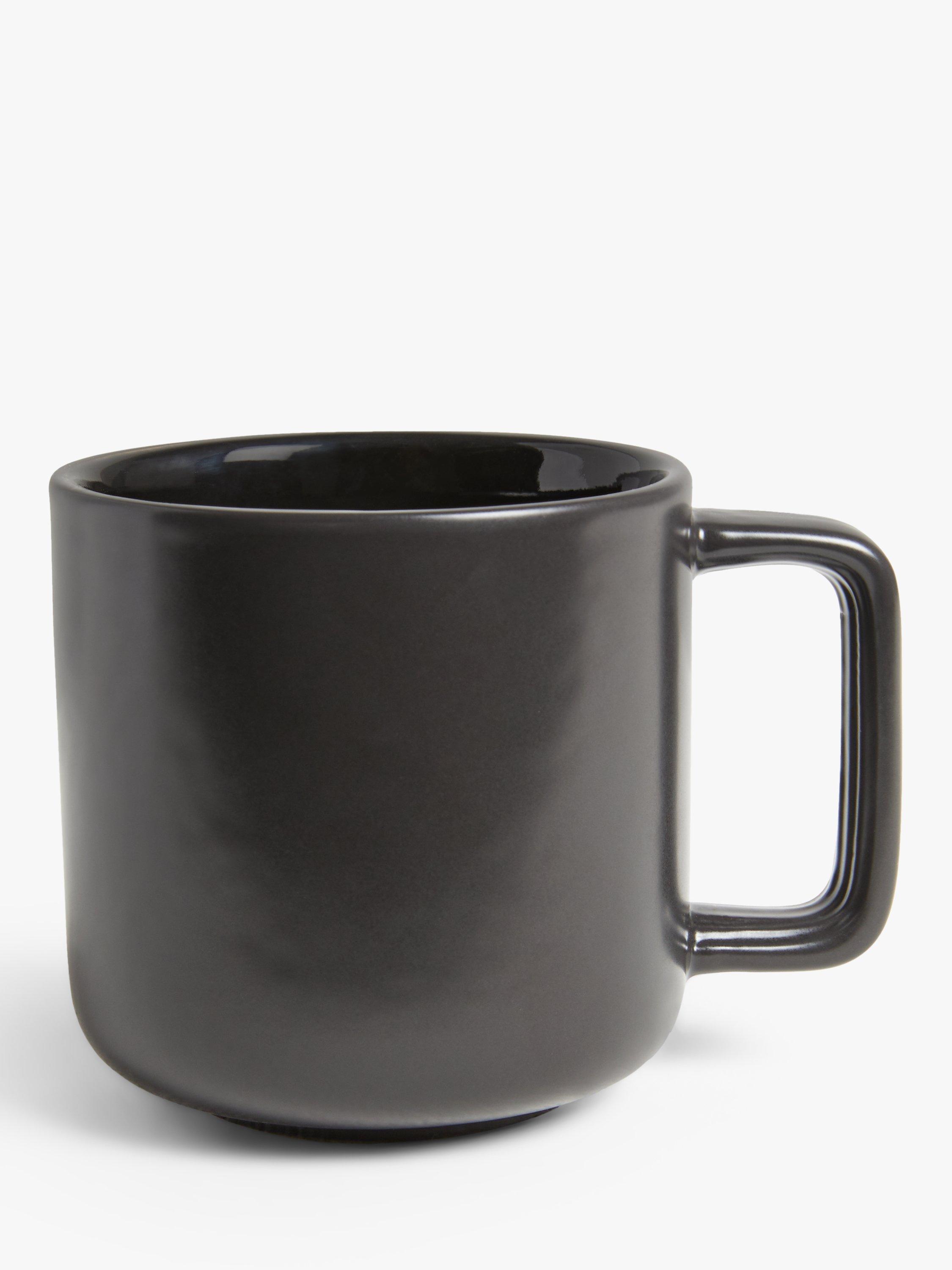 John Lewis + Swoon Roche Stoneware Mug, 340ml, Charcoal
