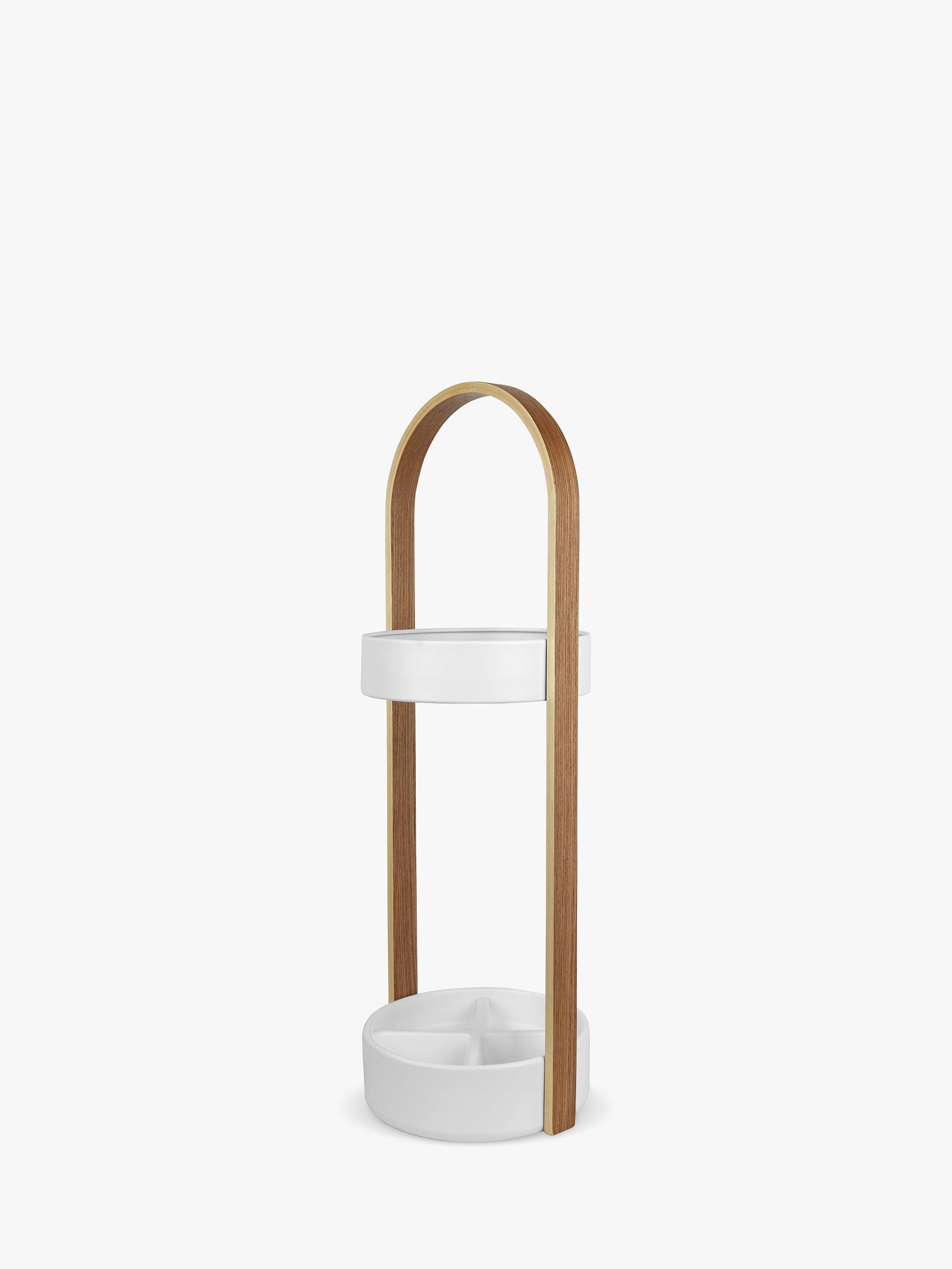 Umbra Bellwood Umbrella Stand, White/Natural