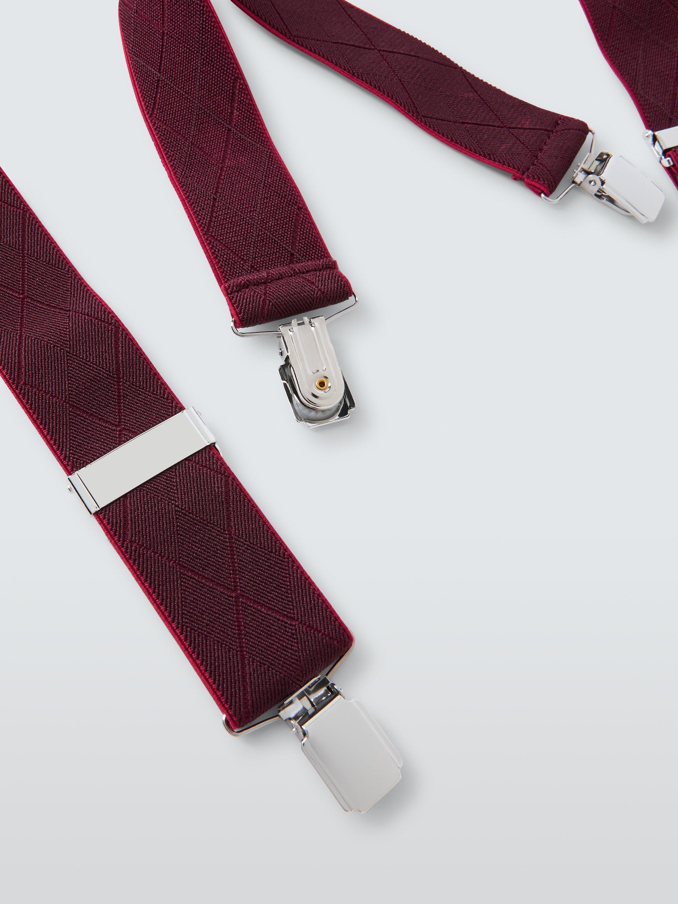 John Lewis Diamond Braces, Burgundy