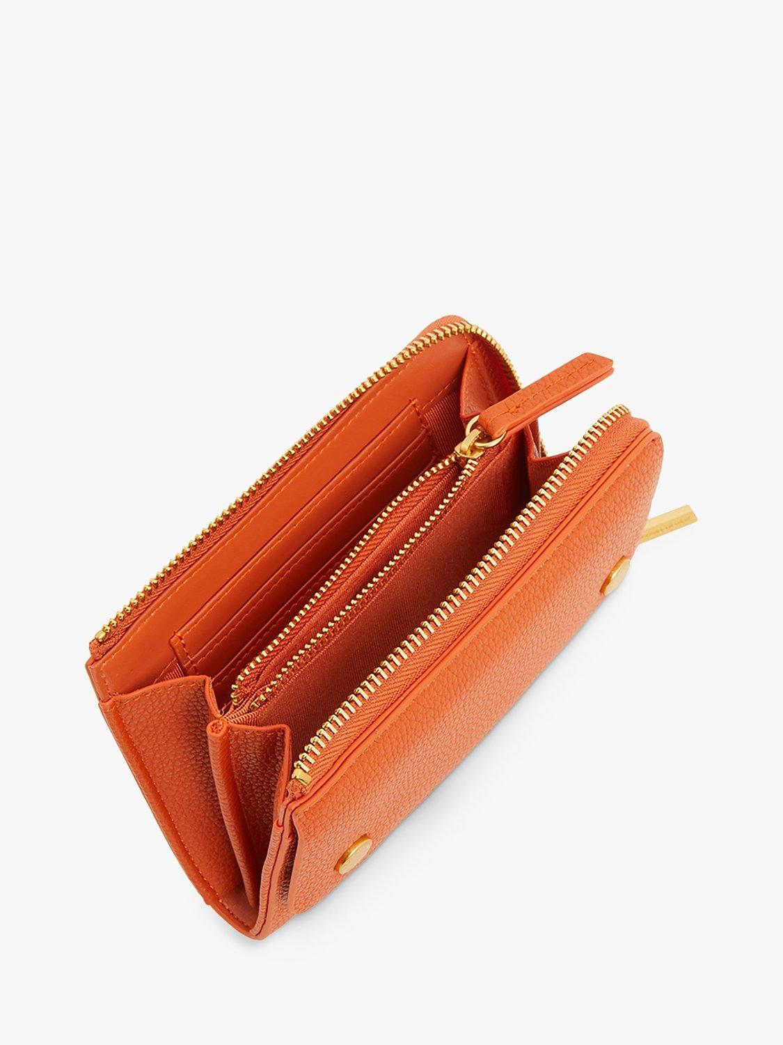 Product image 2 of 5, which shows Jasper Conran London Baylee Medium Zip Around Purse, Orange