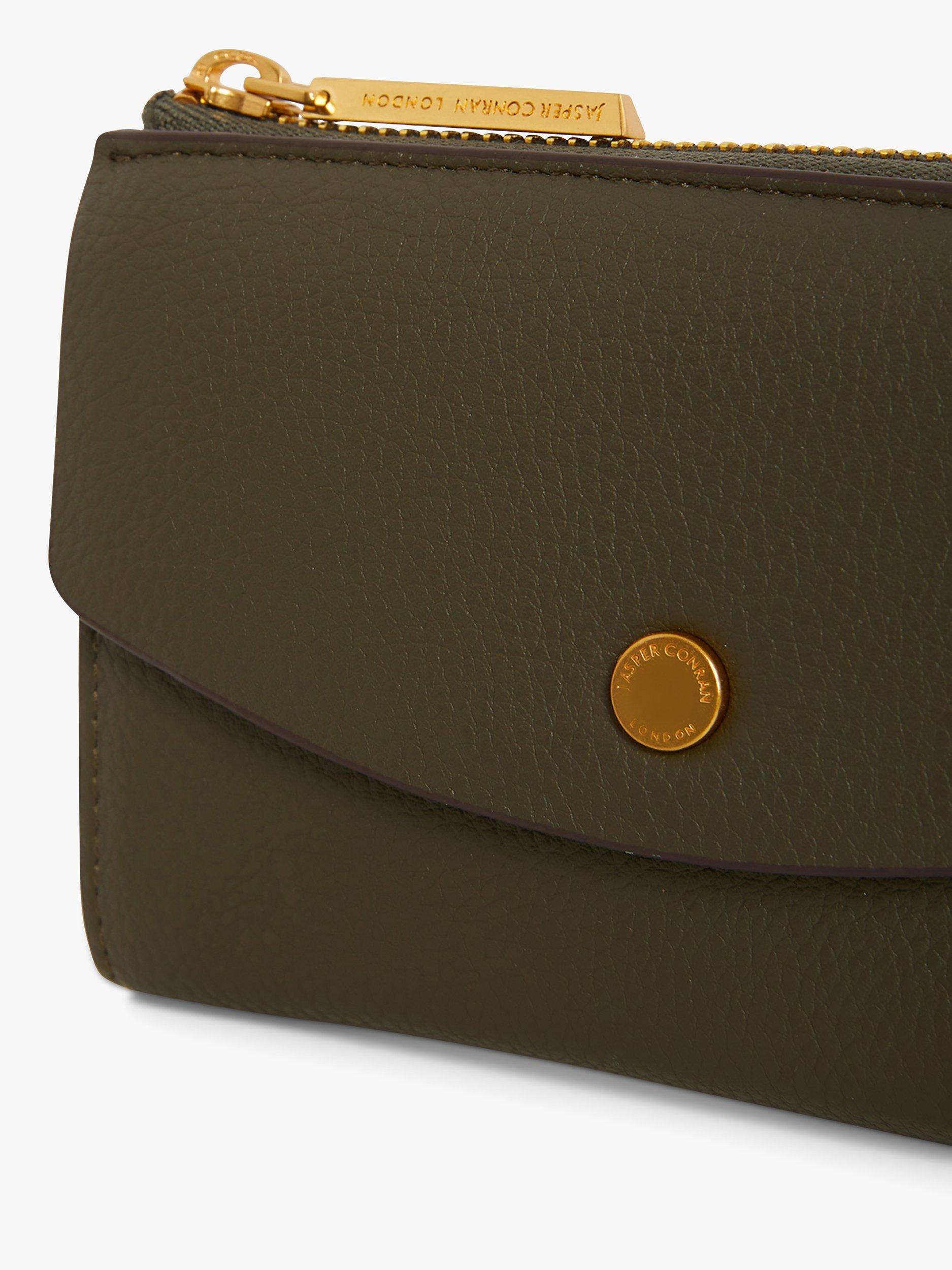 Product image 4 of 5, which shows Jasper Conran London Brianna Medium Zip Around Purse, Khaki
