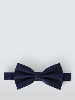 John Lewis Silk Ready Tied Bow Tie, Navy