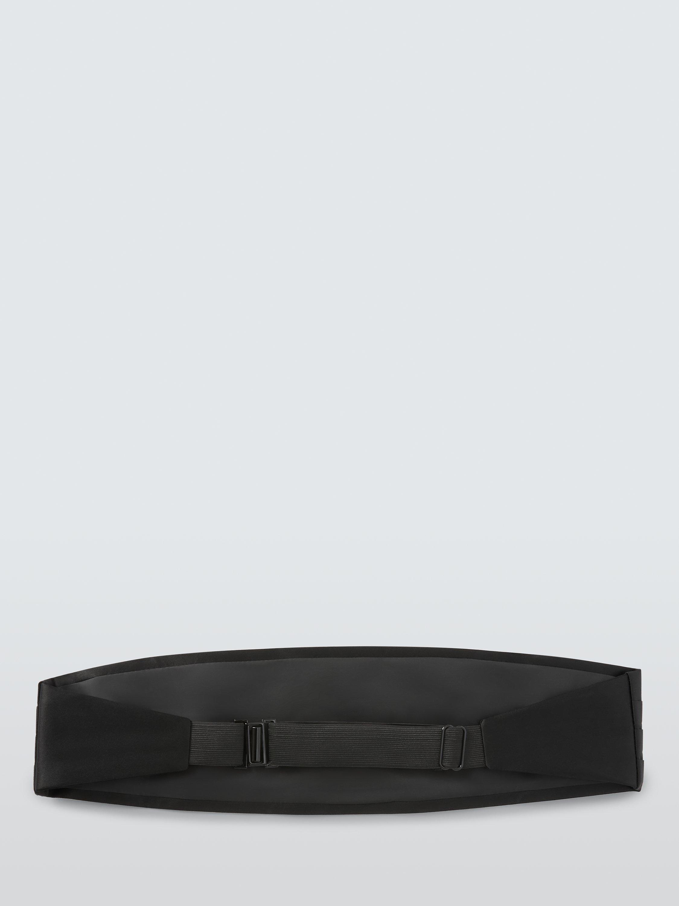 John Lewis Silk Cummerbund, One Size, Black