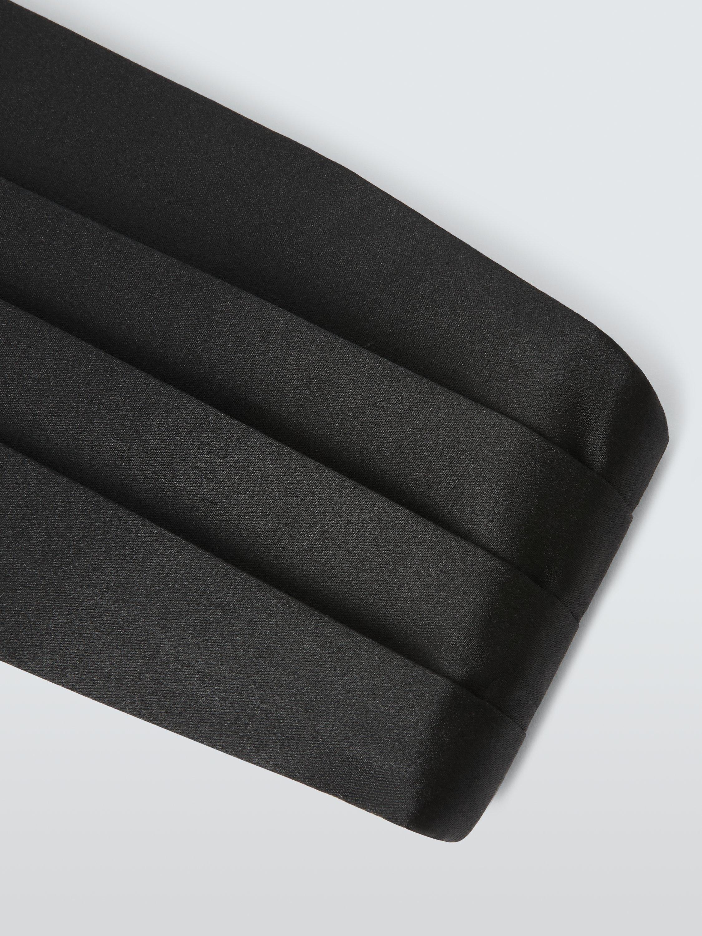 John Lewis Silk Cummerbund, One Size, Black