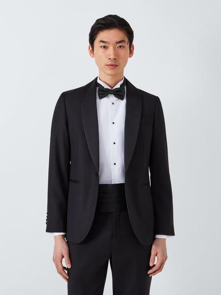 John Lewis Silk Ready Tied Bow Tie - view 2, Black