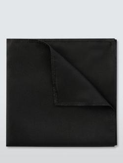 John Lewis Silk Pocket Square, Black
