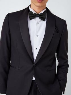 John Lewis Silk Pocket Square - view 2, Black