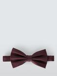 John Lewis Silk Ready Tied Bow Tie, Burgundy