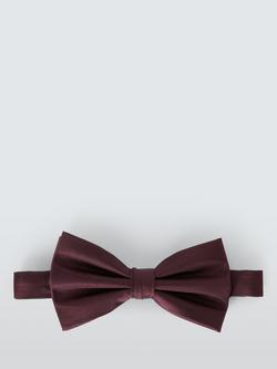 John Lewis Silk Ready Tied Bow Tie, Burgundy