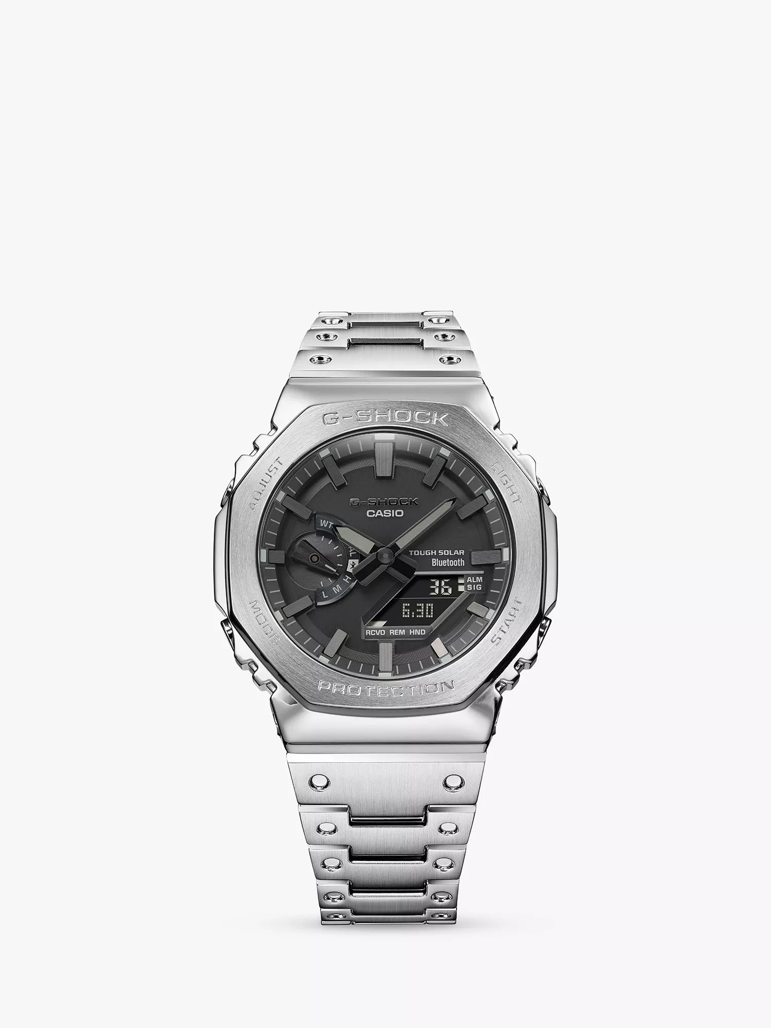 Casio GM B2100D 1AER Men s G Shock Bracelet Strap Watch Silver