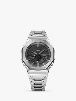 Casio GM-B2100D-1AER Men's G-Shock Bracelet Strap Watch, Silver, Silver