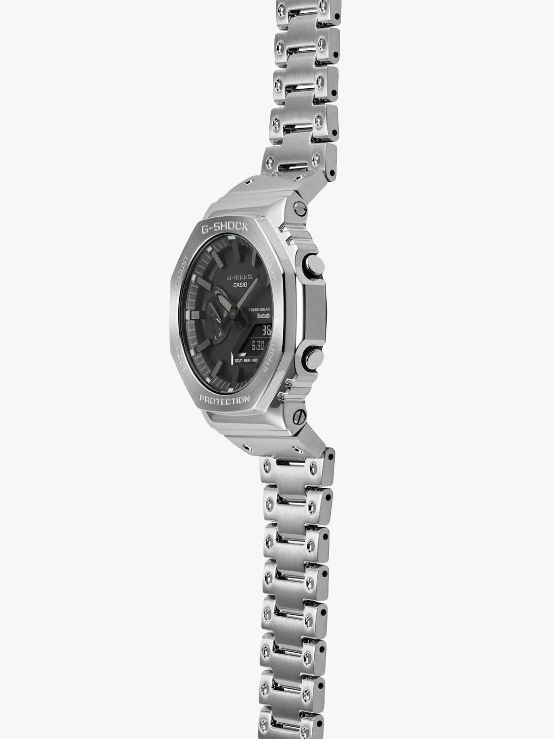 Product image 3 of 11, which shows Casio GM-B2100D-1AER Men's G-Shock Bracelet Strap Watch, Silver