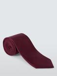 John Lewis Plain Silk Tie, Burgundy