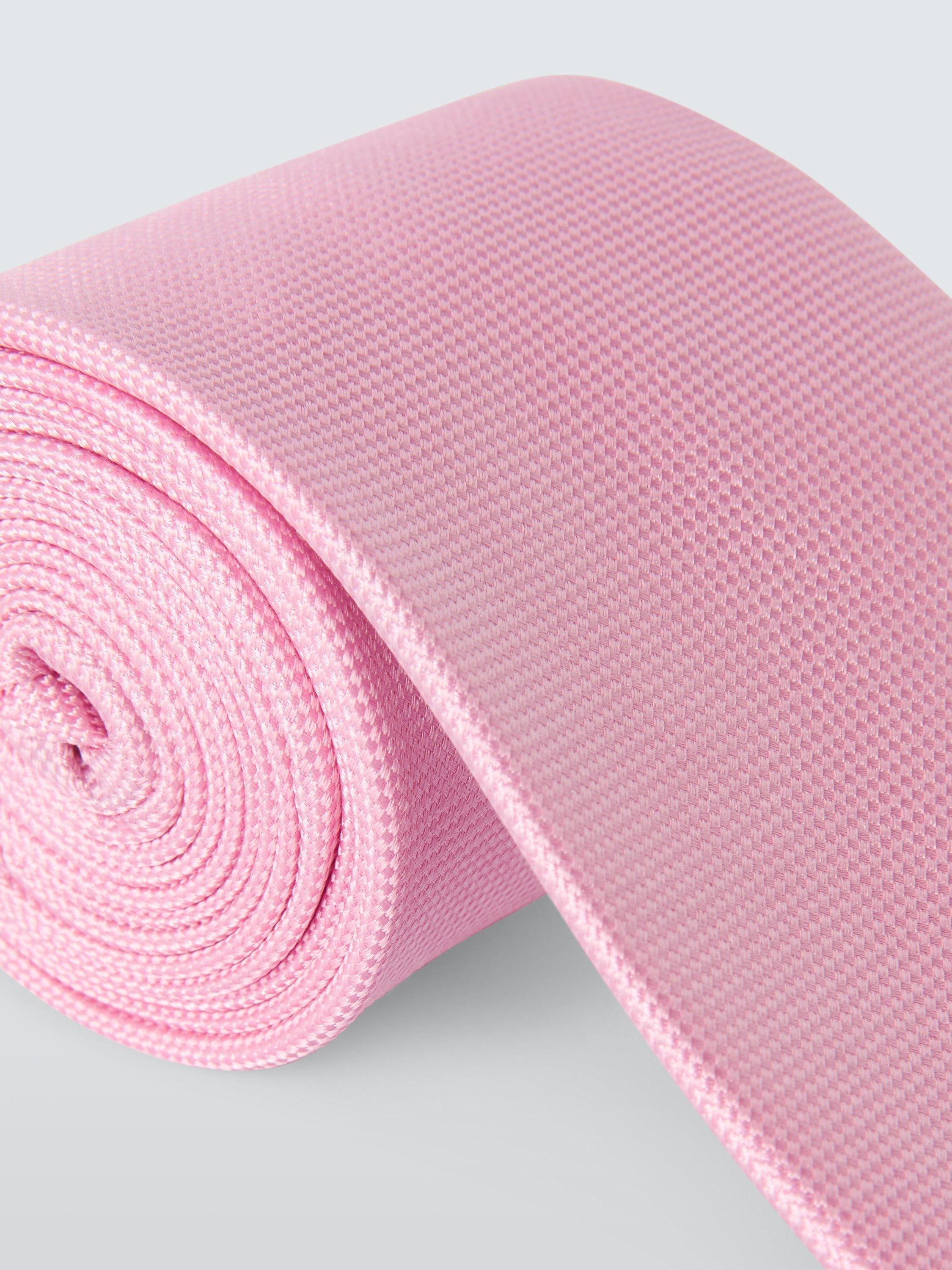 John Lewis Plain Silk Tie, Pink