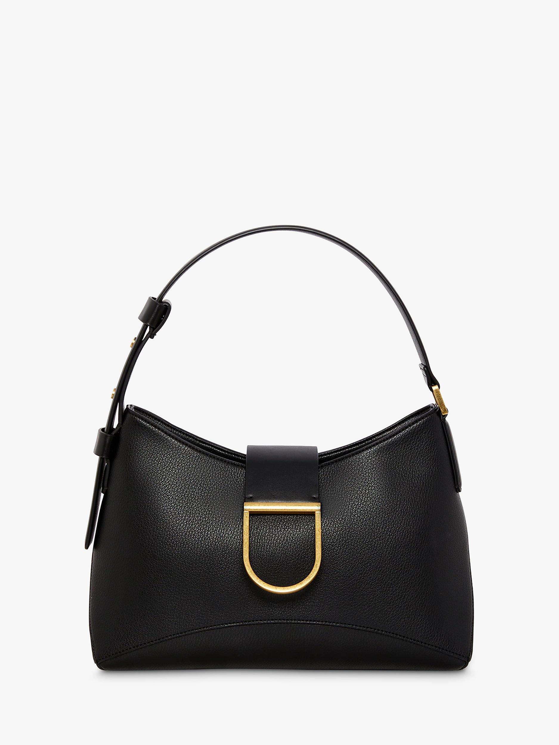 Product image 1 of 4, which shows Jasper Conran London Brielle Hobo Shoulder Bag, Black