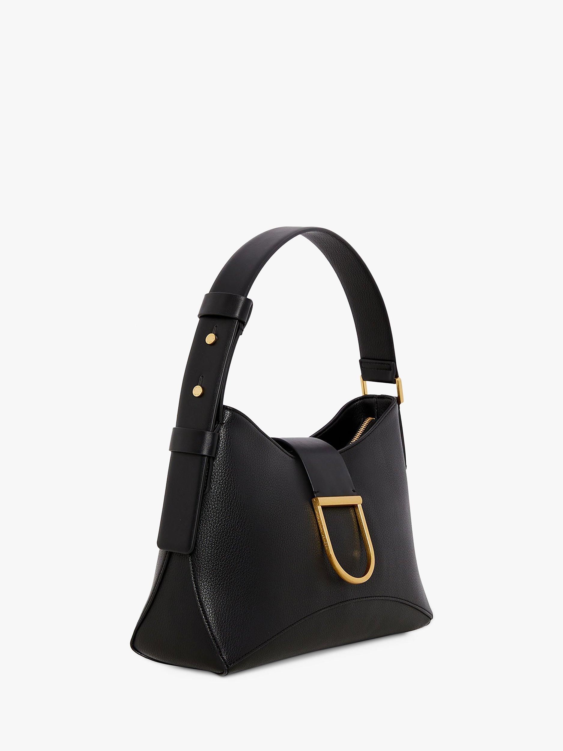 Product image 2 of 4, which shows Jasper Conran London Brielle Hobo Shoulder Bag, Black