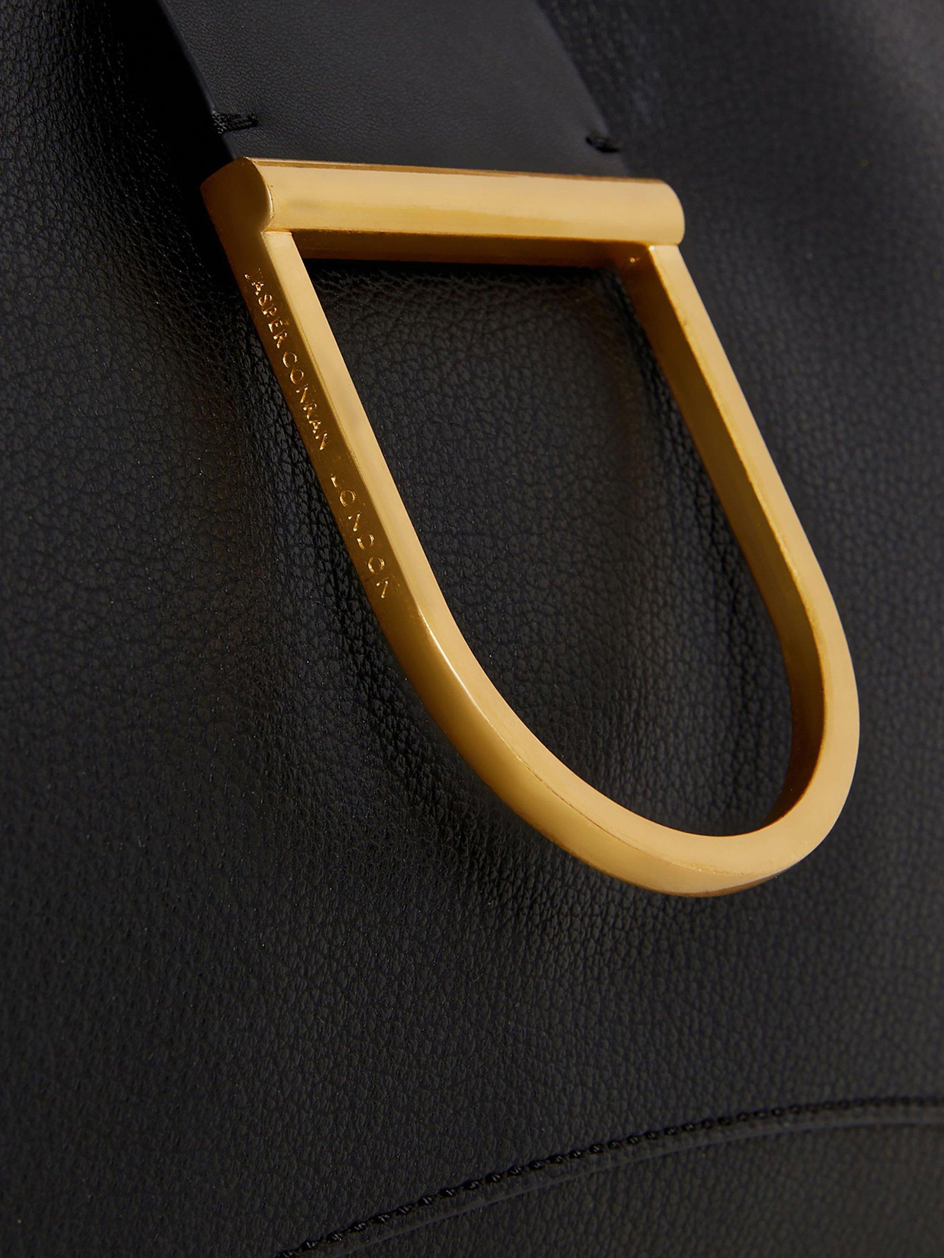 Product image 4 of 4, which shows Jasper Conran London Brielle Hobo Shoulder Bag, Black