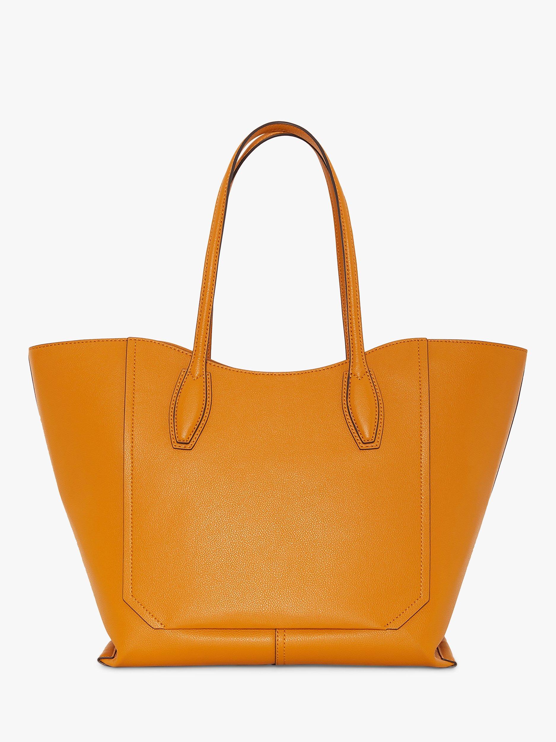 Product image 3 of 5, which shows Jasper Conran Bryn Leather Tote Bag, Mustard