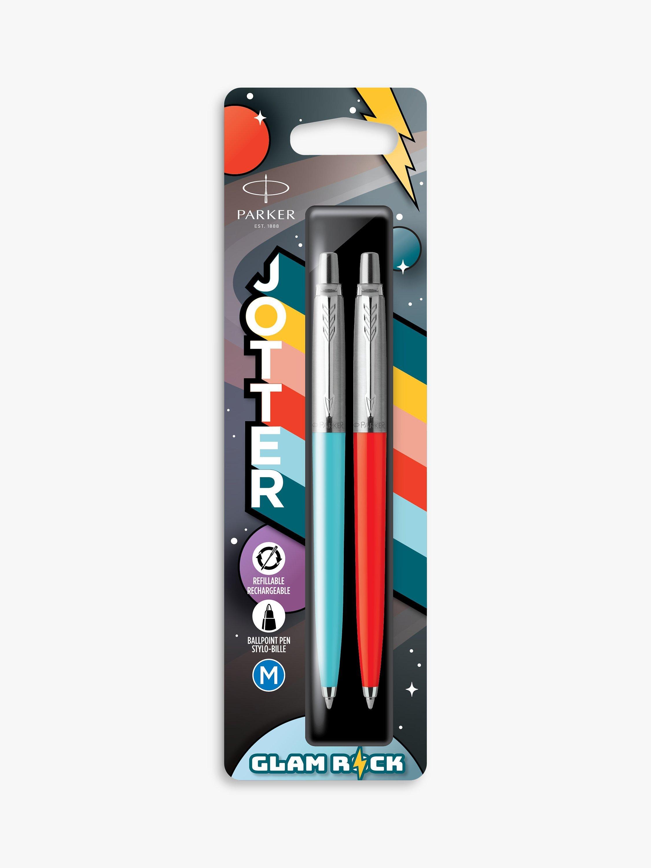 PARKER Jotter Original Duo Ball 70s Glam Rock Pen Set, Peacock Blue/Sunshine