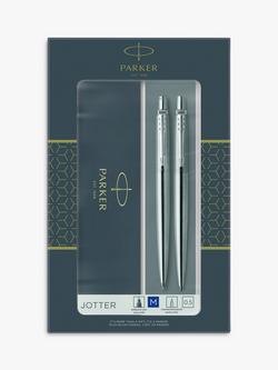 PARKER Jotter Stainless Steel Duo Ball Pen & Mechanical Pencil Set - view 2, Multi