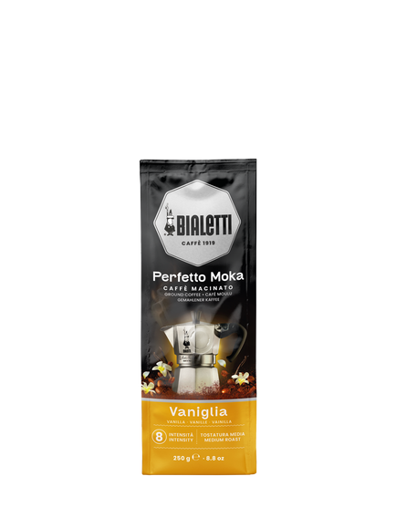Bialetti Moka Perfetto Vaniglia/Vanilla Ground Coffee, 250g, Brown