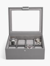 Stackers Four Piece Watch Box Slate Grey