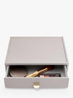 Stackers Classic Make Up Drawer, Taupe