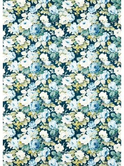 Sanderson Chelsea Made to Measure Curtains or Roman Blind, Forest/Indigo, Forest/Indigo