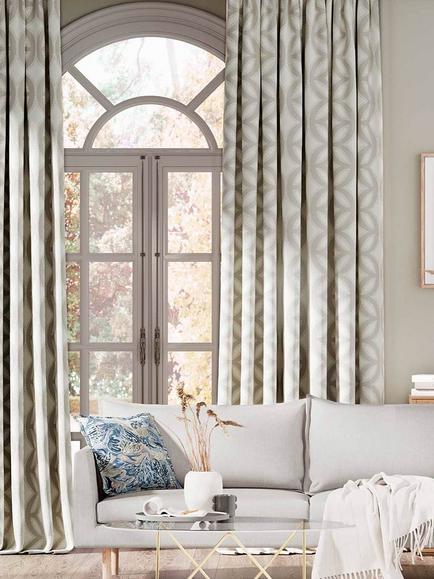 Harlequin Caprice Furnishing Fabric - view 2, Chalk/Linen