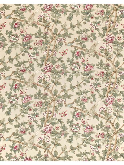 Sanderson Caverley Rose Made to Measure Curtains or Roman Blind, Rose/Pewter, Rose/Pewter