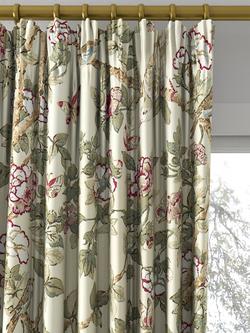 Sanderson Caverley Rose Made to Measure Curtains or Roman Blind, Rose/Pewter - view 2, Rose/Pewter