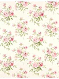 Sanderson Adele Made to Measure Curtains or Roman Blind, Rose/Cream, Rose/Cream