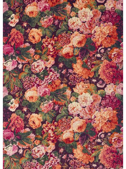 Sanderson Very Rose and Peony Made to Measure Curtains or Roman Blind, Wild Plum, Wild Plum