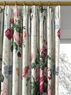 Sanderson Stapleton Park Made to Measure Curtains or Roman Blind, Cream/Pink - view 2, Cream/Pink